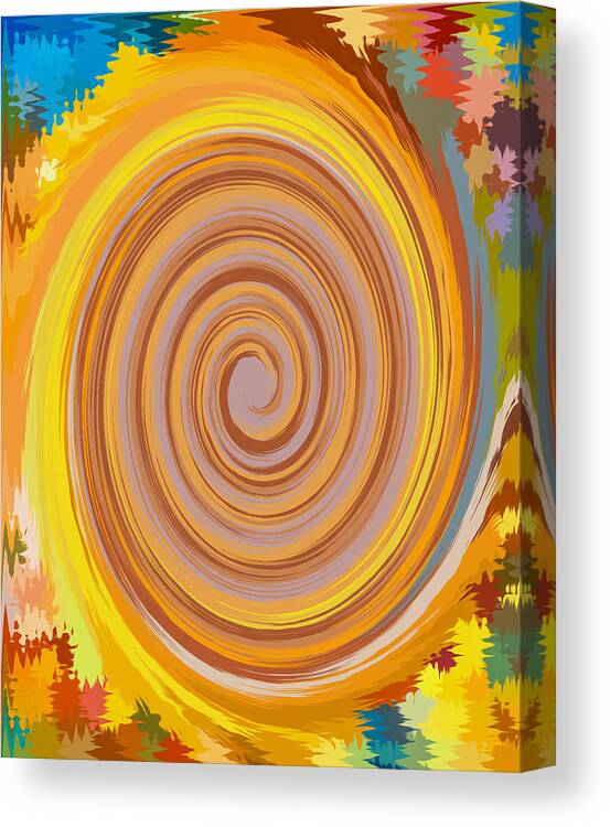Swirl Canvas Print featuring the painting Swirl 81 by Jeelan Clark