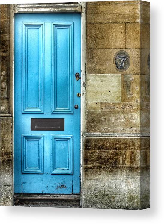 Door Canvas Print featuring the photograph The Blue Door by Christian Smit