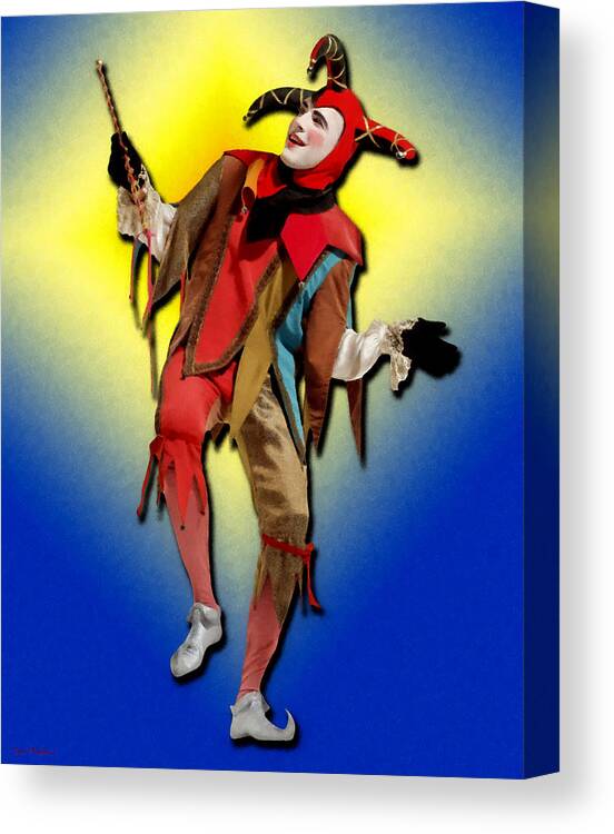 Court Jester Canvas Print featuring the painting The Court Jester by Tyler Robbins