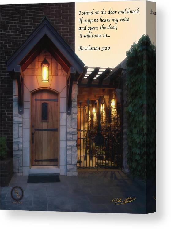 Door Canvas Print featuring the painting The Door by Shane Garrett