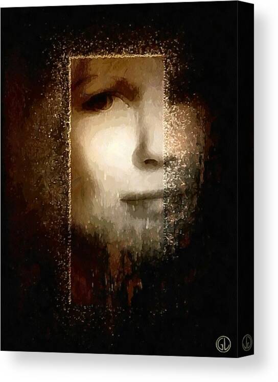 Woman Canvas Print featuring the digital art The easy way by Gun Legler