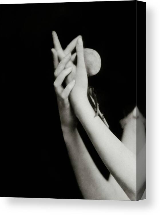 Beauty Canvas Print featuring the photograph The Hands Of Peggy Wood by Ira L. Hill