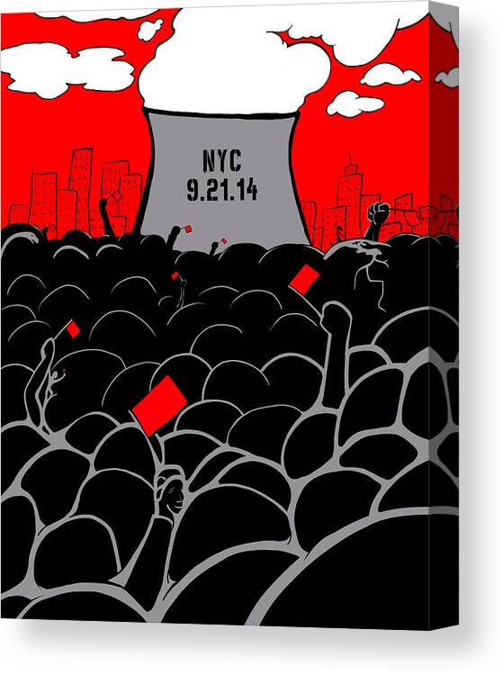 March Canvas Print featuring the digital art The March by Craig Tilley