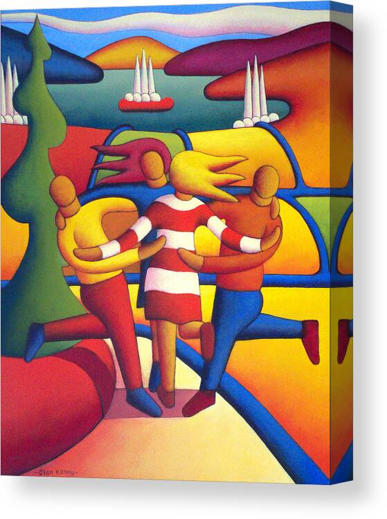 Dance Canvas Print featuring the painting The Merry Dance by Alan Kenny
