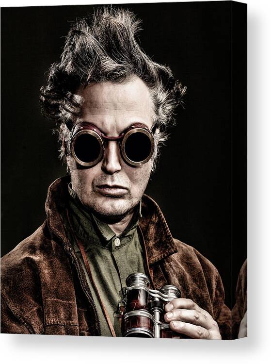 Steampunk Canvas Print featuring the photograph The Steampunk - Sci-Fi by Gary Heller
