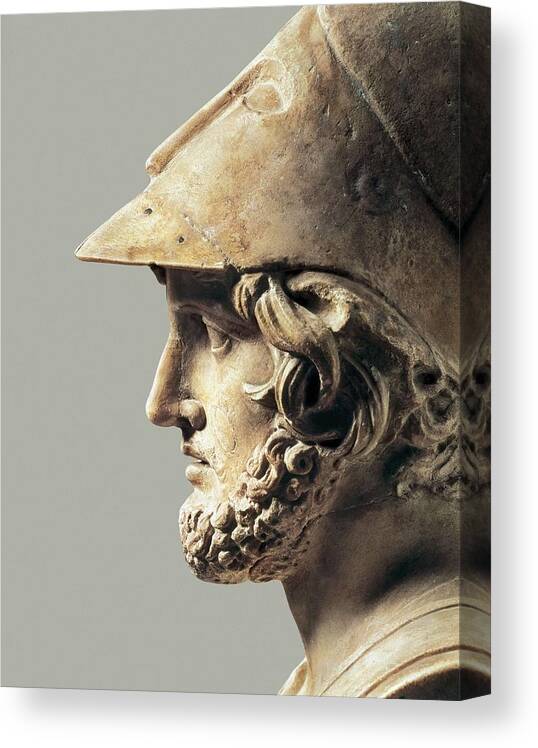Vertical Canvas Print featuring the photograph Themistocles. 5th-4th C. Bc. Greek Art by Everett