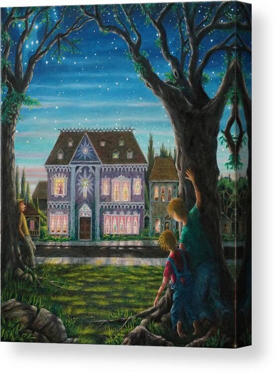 House Canvas Print featuring the painting There is a house in New Orleans by Matt Konar