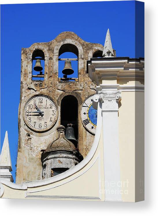 Time For The Bells Canvas Print featuring the photograph Time For The Bells by Mel Steinhauer