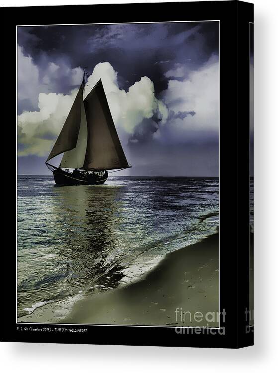 Sea Canvas Print featuring the photograph Timeless Sailingboat by Pedro L Gili