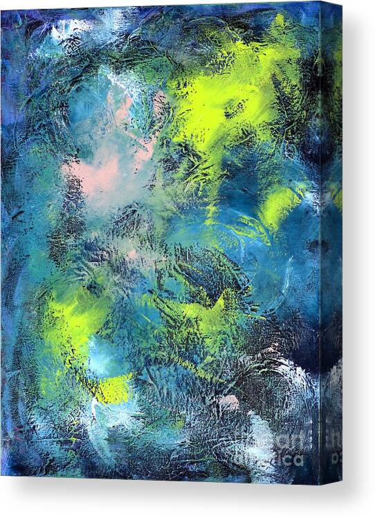 Spindrift Canvas Print featuring the painting Tropical Cyclone by Jason Stephen