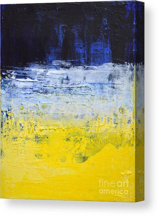 Abstract Painting Paintings Canvas Print featuring the painting True Mind by Belinda Capol