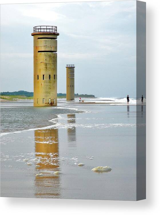 Twin Towers Canvas Print featuring the photograph Twin Towers at Whiskey Beach by Kim Bemis