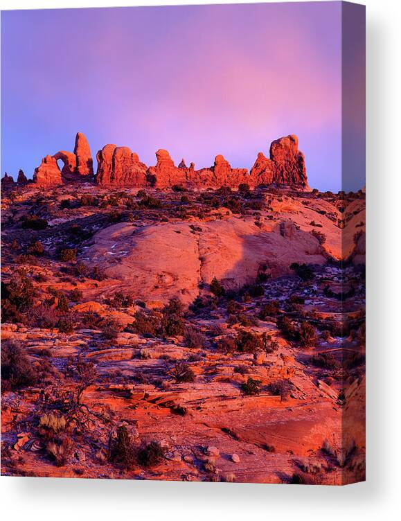 America Canvas Print featuring the photograph USA, Utah Arches National Park Arches by Jaynes Gallery