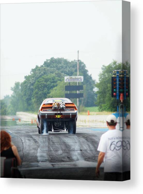 Automotive Canvas Print featuring the photograph Vintage Smoke 2013 by Nick Solovey