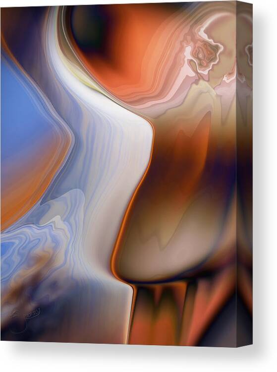 Waiting Feverishly Canvas Print featuring the digital art Waiting Feverishly by Steve Sperry