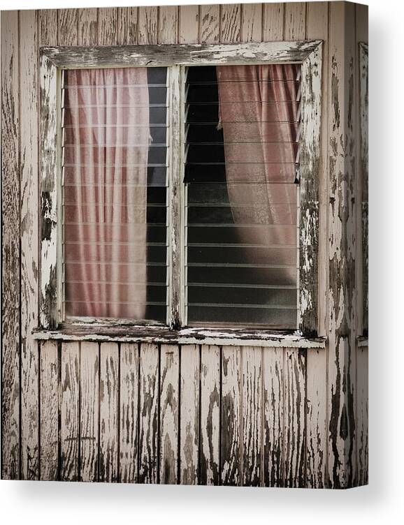 Window Canvas Print featuring the photograph Weathered Window by Gary Slawsky