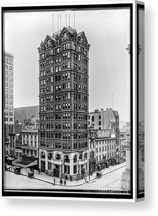 Loc Canvas Print featuring the photograph West End Trust Bldg by Russell Brown