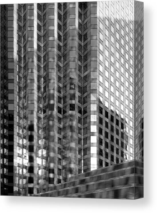 Architecture Canvas Print featuring the photograph Window Patterns by Dwight Theall