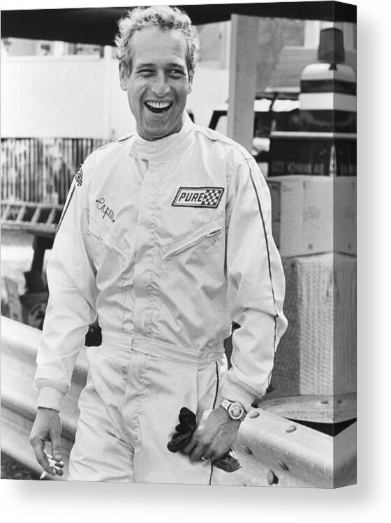 1960s Movies Canvas Print featuring the photograph Winning, Paul Newman, 1969 by Everett