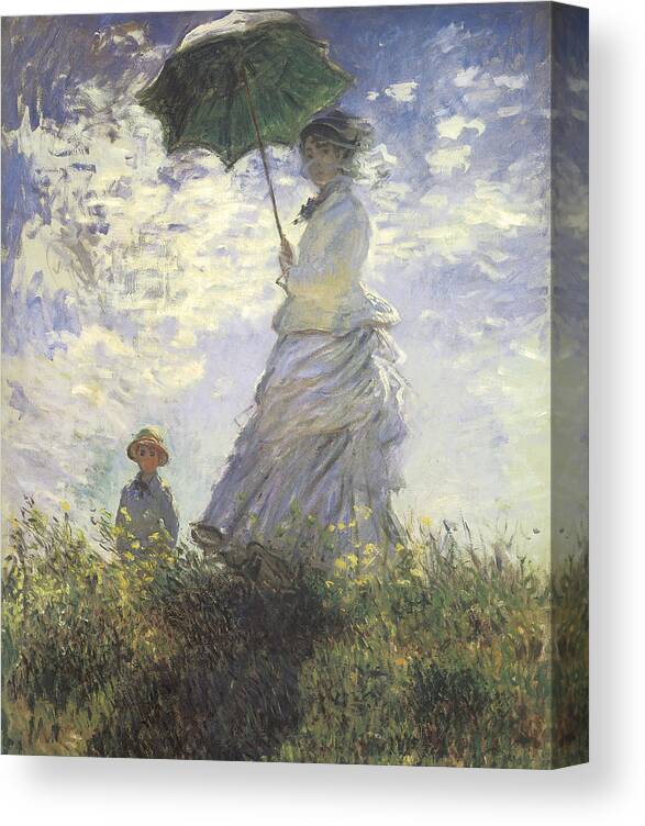 Woman with a Parasol Canvas Print / Canvas by Claude - Fine Art America