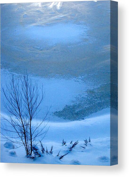 Photograph Canvas Print featuring the photograph World of Ice by George Harth