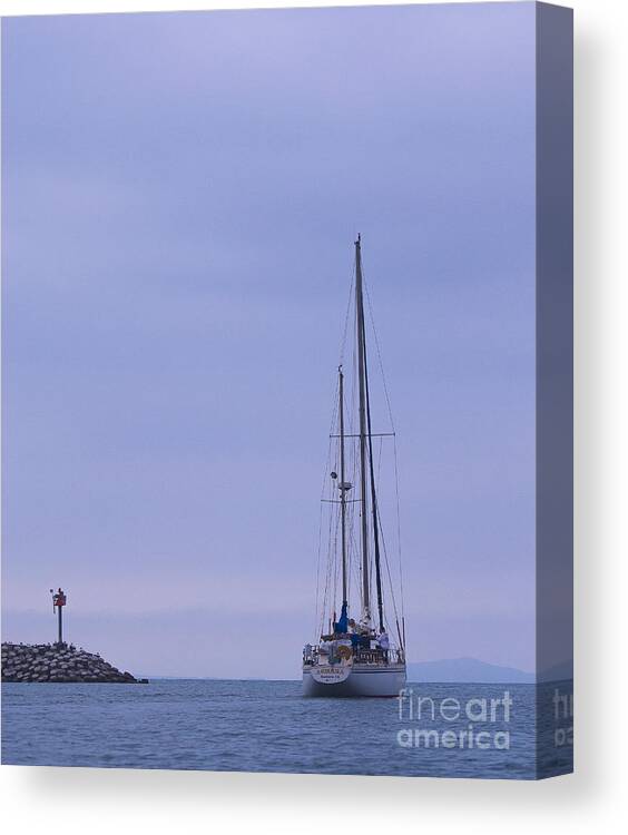Sail Canvas Print featuring the photograph Heading Out #1 by Patty Descalzi
