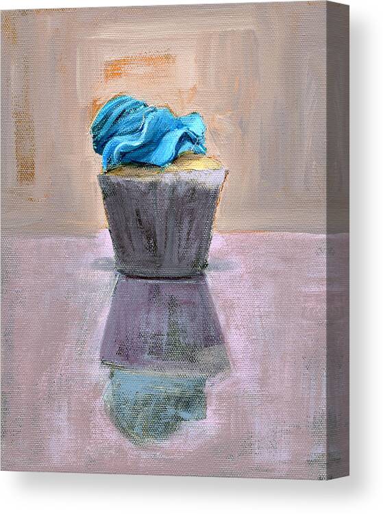 Cupcake Canvas Print featuring the painting Untitled #477 by Chris N Rohrbach