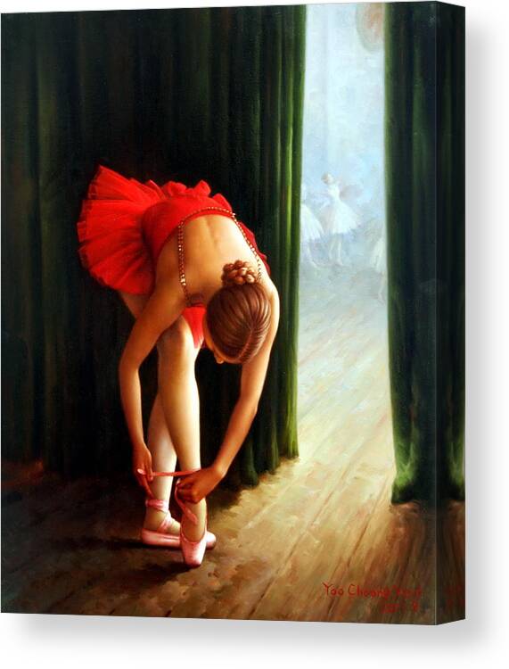 Art Canvas Print featuring the painting Ballerina 2 by Yoo Choong Yeul