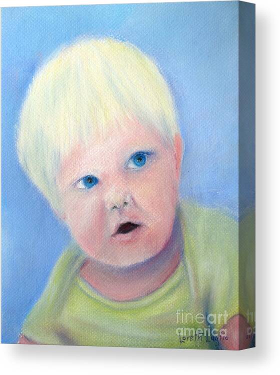 Baby Canvas Print featuring the painting Benny by Loretta Luglio