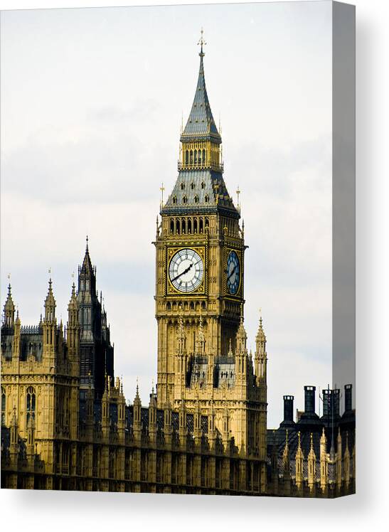 London Canvas Print featuring the photograph Big Ben by Mickey Clausen