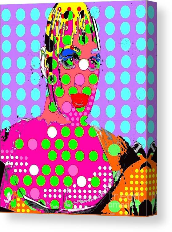 Leigh Bowery Canvas Print featuring the digital art Bowery by Ricky Sencion