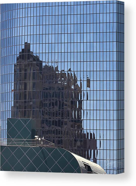 Endre Canvas Print featuring the photograph City Reflections by Endre Balogh