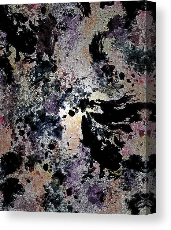 Digital Art Canvas Print featuring the digital art Damask Tapestry by Paula Ayers
