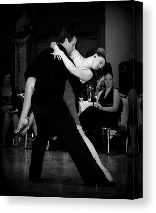 Dance Canvas Print featuring the photograph Dance Room Drama by Lori Seaman