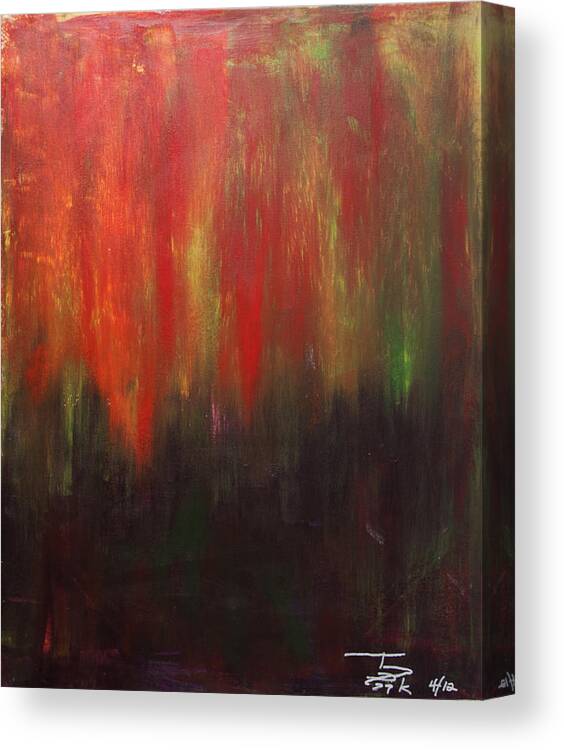 A Great Christmas Gift Canvas Print featuring the painting Dark Rising by Terrance Prysiazniuk