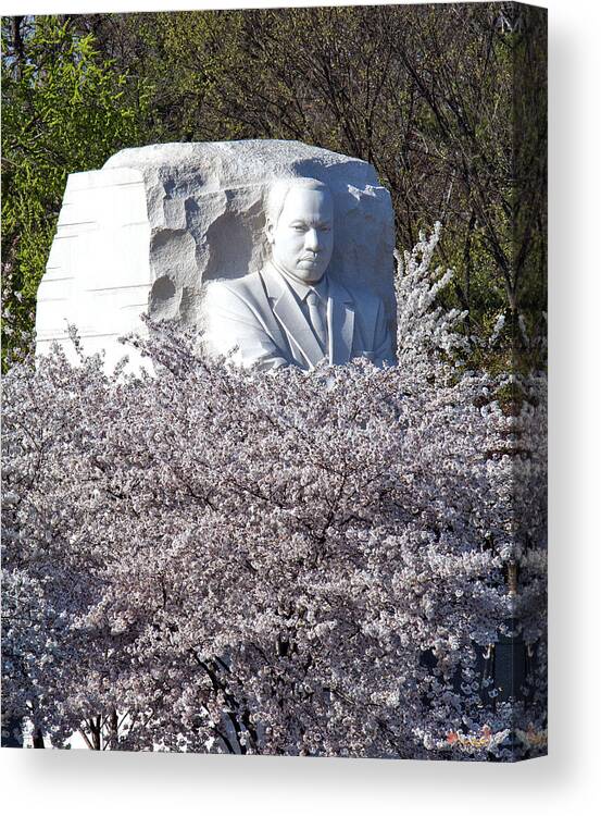 Washington D.c. Canvas Print featuring the photograph Dr Martin Luther King Jr Memorial DS053 by Gerry Gantt