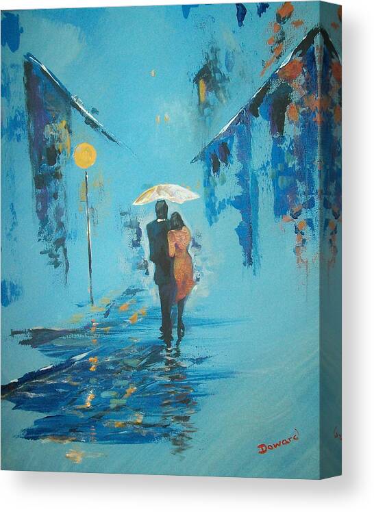 Art Canvas Print featuring the painting Endless Love by Raymond Doward