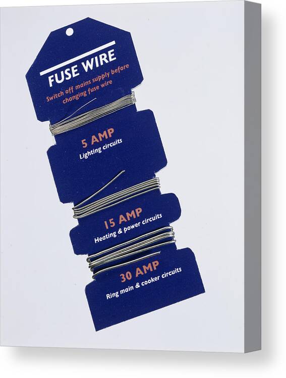 Fuse Wire Canvas Print featuring the photograph Fuse Wire by Sheila Terry