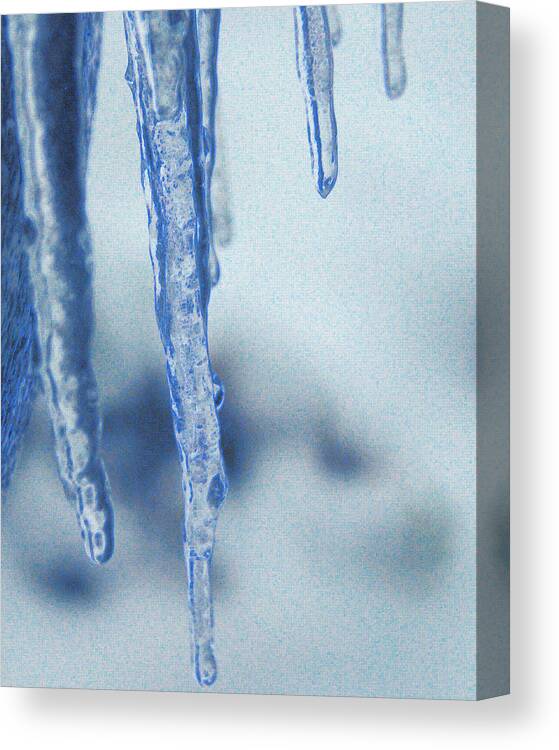 Blue Canvas Print featuring the photograph Ice Ice Baby Blue by Michael Merry