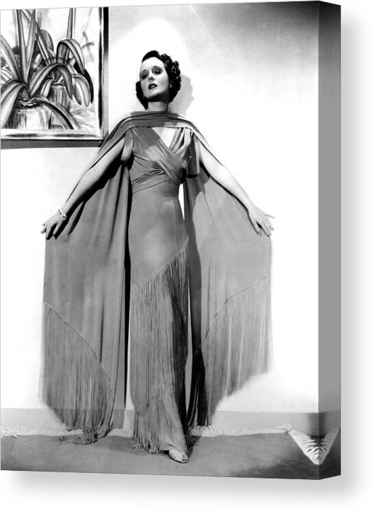 1930s Fashion Canvas Print featuring the photograph Mary Astor, Mgm, 1938 by Everett