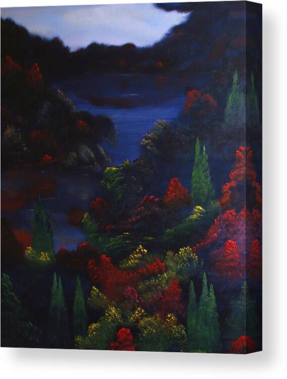 Landscape Canvas Print featuring the painting Northern Ballad by David Snider