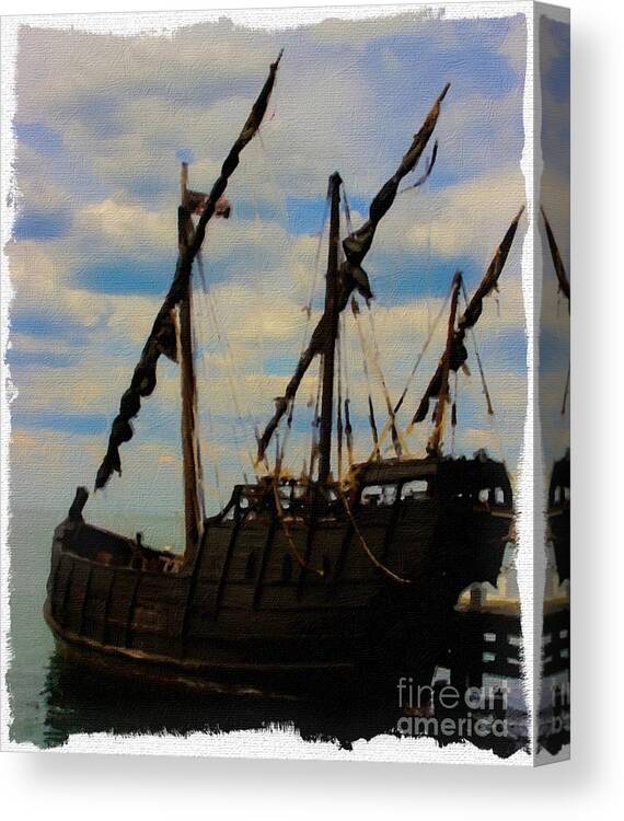 Pirates Canvas Print featuring the digital art Notorious by Blair Stuart