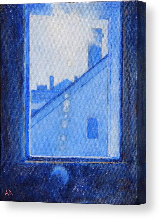 Window Canvas Print featuring the painting Reach by Andrew Danielsen