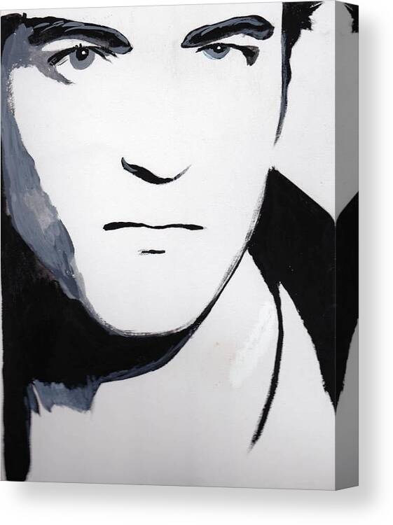 Robert Pattinson Canvas Print featuring the painting Robert Pattinson 5 by Audrey Pollitt