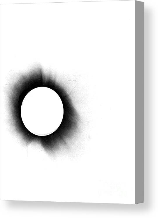 Negative Canvas Print featuring the photograph Solar Eclipse, 1919, Negative Image by Science Source