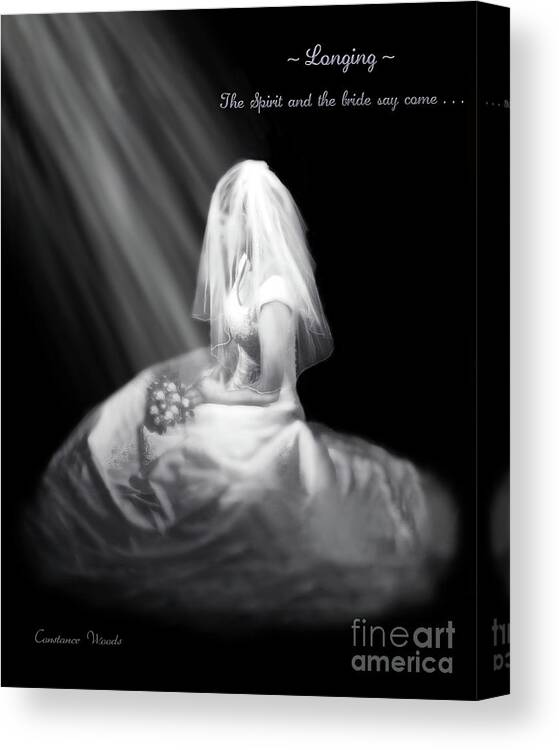 Bride Of Christ Canvas Print featuring the photograph Spirit and Bride Say Come by Constance Woods