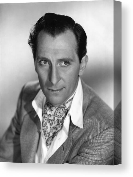 1950s Portraits Canvas Print featuring the photograph The End Of The Affair, Peter Cushing by Everett