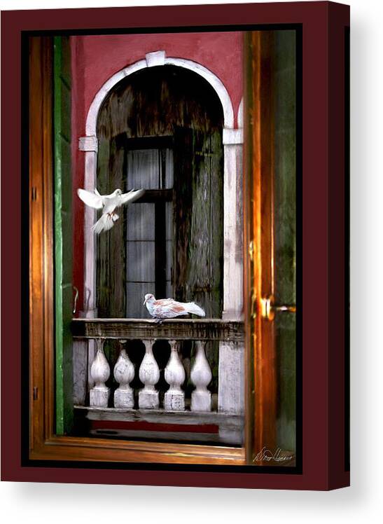 Venice Canvas Print featuring the photograph Venice Window by Diana Haronis