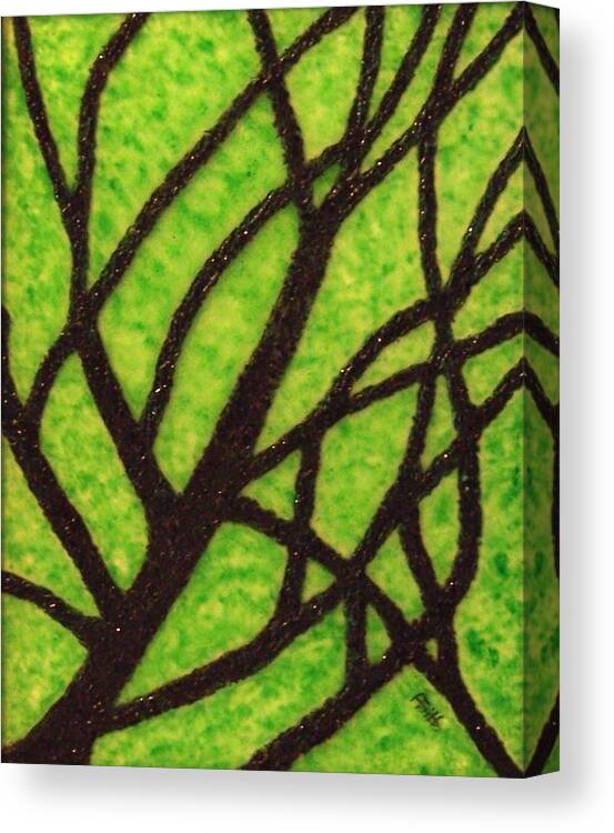 Corporate Art Canvas Print featuring the painting Branching Out #1 by Anneliese Fritts