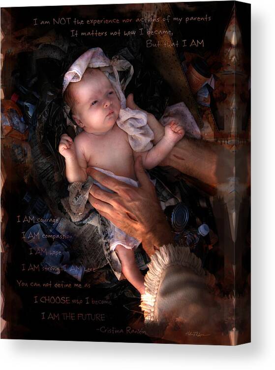 Jesus Canvas Print featuring the photograph I Am #1 by Helen Thomas Robson